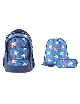 2be Schulrucksack Blue, mit Turnbeutel und Federmäppchen
