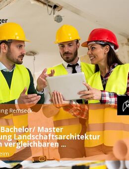 Dipl.-Ing./ Bachelor/ Master Fachrichtung Landschaftsarchitektur oder einen vergleichbaren Studiengang (w/m/d) - Remseck (Neckar) Remseck
