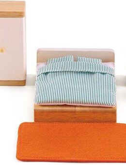 Hape Puppenhausmöbel Schlafzimmer