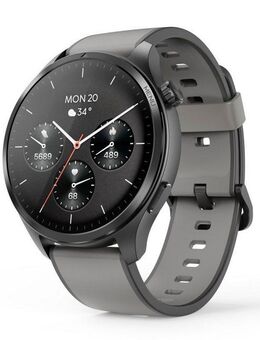 Hama Smartwatch m. GPS (1,43", Musikspeicher, Telefonfunktion, wasserdicht) Smartwatch (3,63 cm/1,43 Zoll), Sprachassistent, GPS, IP68, Herzfrequenz, Kalorien, Schlafanalyse