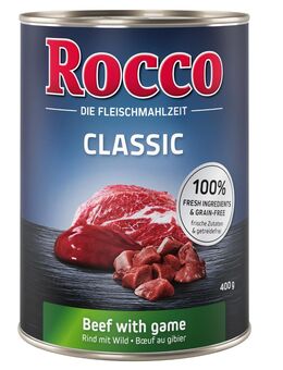 Rocco Einzeldose 1 x 400 g - Probierpreis! - Classic: Rind mit Wild