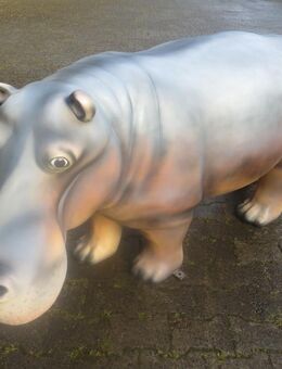 Dekofigur Nilpferd Gartendeko Tierfigur Deko - Hergisdorf