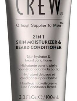 American Crew Bartconditioner 2In1 Skin Moisturizer & Beard Conditioner 100 ml, Macht den Bart weicher, stärkt die Haut und spendet Feuchtigkeit.