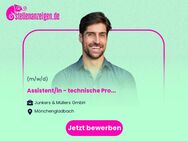 Assistent/in (m/w/d) - technische Produktentwicklung - - Mönchengladbach