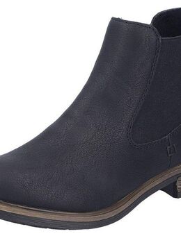 Rieker Chelseaboots, Schlupfboots, Stiefelette, Blockabsatz, mit wärmendem Textilfutter
