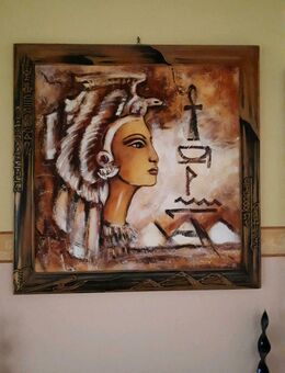 Gemälde Ägypterin Pharaonin 70x70 cm - Frankfurt (Main) Zeilsheim