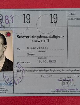 Schwerbeschädigtenausweis II - Mechernich