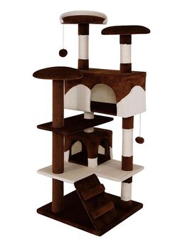 Lionto Kratzbaum, 130 cm - braun/beige