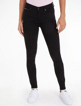 Tommy Jeans Skinny-fit-Jeans Nora Mid Rise Skinny Fit mit Tommy Jeans Logo-Badge & Stickereien