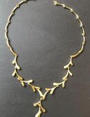 Goldene asiatische Halskette 50cm lang in 45897