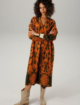 Aniston CASUAL Blusenkleid mit großflächigem, grafischen Druck