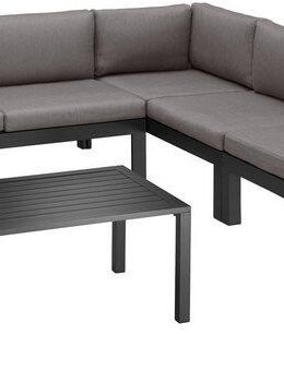 KONIFERA Gartenlounge-Set Dubai, (14-tlg), Ecklounge, Tisch 100x59 cm, Aluminium