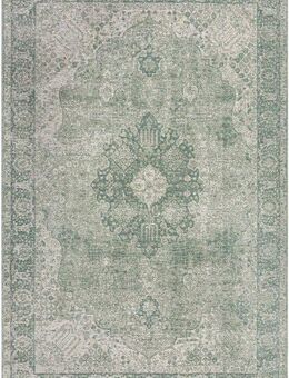 FLAIR RUGS Teppich Antique Vintage-Muster, rechteckig, Höhe: 4 mm, Chenille Stil Teppich, Wohnzimmer, Schlafzimmer, Esszimmer