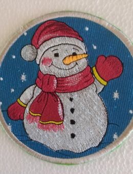 Untersetzer Schneemann rund - Lindetal