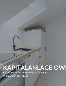 KAPITALANLAGE OWEN - Kernsanierte, gut vermietete 2,5-Zimmer-Wohnung in guter Lage - Owen