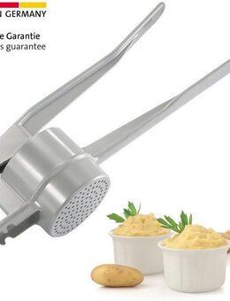 WESTMARK Kartoffelpresse Spätzlepresse, Aluminium, Rundloch, auch ideal für Eis oder Früchte, Füllvolumen 250 ml