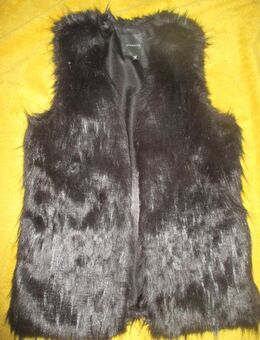 NEU * Edel * stylisch * ärmellos * Zottel * Fell- Imitat * Fake fur * Weste * Jacke "DYNAMITE" Gr. 34- 36/ XS- S * schwarz * Gothic * - Riedlingen