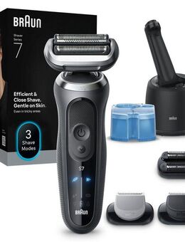 Braun Elektrorasierer Series 7 72-G7865cc, Smart Care Center, Aufsätze: 3, 4in1 SmartCare Center, +3 Aufsätze, 100% wasserdicht, Made in Germany