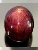 4, 90 ct - schöner PURPLE STERN SAPHIR , GHI ZERTIFIKAT in 17033