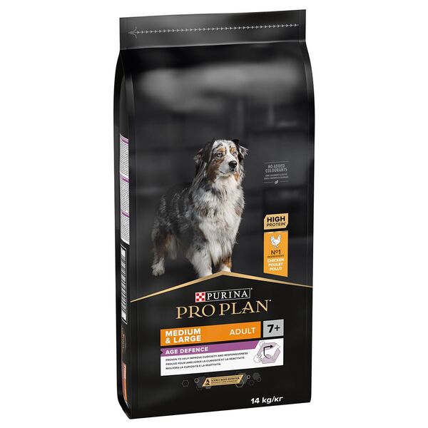 PURINA PRO PLAN Medium & Large Adult 7+ Age Defence - Sparpaket: 2 x 14 kg - 