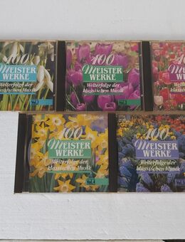"100 Meisterwerke", Welterfolge der klassischen Musik, CD-Sammlung, 5-_Stück komplett - Simbach (Inn) Zentrum