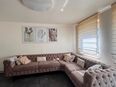 Großes Ecksofa im Chesterfield-Stil - Samt, Braun in 42697