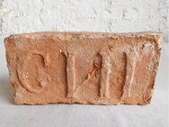 Stempel Mauer Ziegel Verzierung Inschriften Back Ziegel Stein Dekoration Feldbrand Reichsformat - Salzatal
