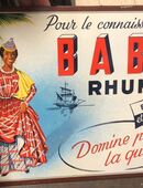 Original altes Reklame Blechschild Baba Rhum Reklameschild 1958 in 50672
