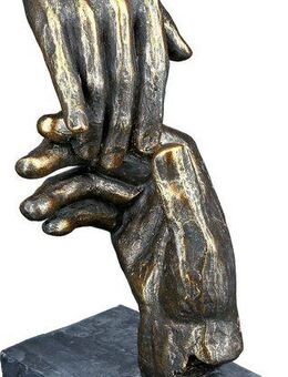 Casablanca by Gilde Dekofigur Skulptur Two hands, bronzefarben (1 St), braun