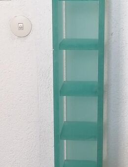 Glas-(CD-)regal aus 2 cm dickem sandgestrahltem Glas - Haltern (See) Zentrum