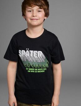 KIDSWORLD T-Shirt SPÄTER...... Kurzarm, perfekte Passform, mit coolen Statements und Sprüchen