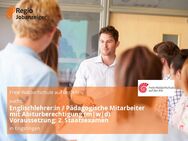 Englischlehrer:in / Pädagogische Mitarbeiter mit Abiturberechtigung (m|w|d) Voraussetzung: 2. Staatsexamen - Engstingen