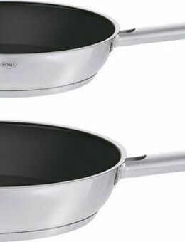 RÖSLE Pfannen-Set ELEGANCE, Edelstahl 18/10 (Set, 2-tlg., 1x Bratpfanne Ø 20 cm, 1x Bratpfanne Ø 28 cm), Antihaftversiegelung, spülmaschinengeeignet, Induktion
