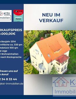 Stilvolle Villa mit Charme und Platz für zwei Familien in guter Lage von Markkleeberg - Markkleeberg