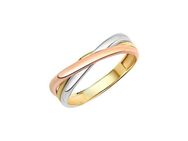 Fascination by Ellen K. Fingerring Gold 333 dreifarbig