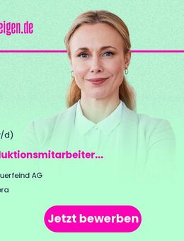 Produktionsmitarbeiter (m/w/d) - Gera