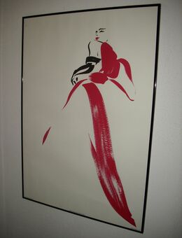 Kunstdruck CANETTI Dame rot - Frankfurt (Main)