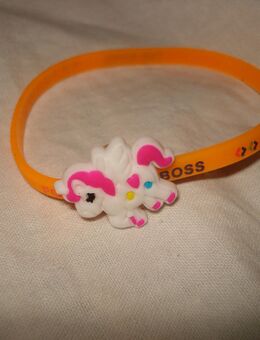 Kinder Silikon Armband Einhorn orange - Friedrichsdorf