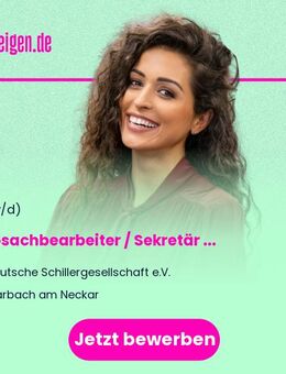 Bürosachbearbeiter / Sekretär (m/w/d) für die Handschriften-Abteilung - Marbach (Neckar)