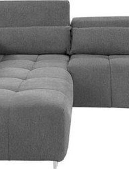 COTTA Ecksofa Orion L-Form, mit Kopfteilverstellung & 5 Nierenkissen