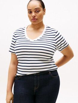 Tommy Hilfiger Curve V-Shirt CRV SLIM CODY V-NK SS in Großen Größen