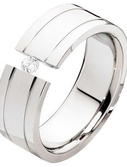 Damenring Edelstahl DE226 mit Zirkonia - Aholming