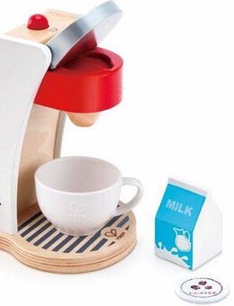 Hape Kinder-Kaffeemaschine Meine Kaffeemaschine, (Set, 6-tlg), mit Ein-/Ausschalter und einem Drehregler