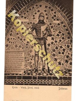 Alte Ansichtskarte „Doberan. Kirche – Wieck, Düvel, wiek“, ca. 1912 - Landsberg