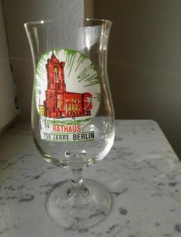 Bierglas 750 Jahre Berlin Rathaus Glas Pilstulpe Souvenir 1987 3,- - Flensburg