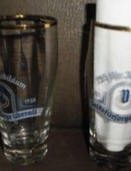 Biergläser Deutsche Volksfürsorge 1913-1938 Jubiläum 25 Jahre Goldrand - Bottrop
