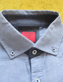 NEU * Edel * Business * Freizeit *Jeans- Look * Langarm * Hemd "Olymp * body fit" Original * Gr. 37- 38 * 44- 46/ S * dunkel-blau * weiss * Melange * - Riedlingen