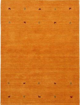 carpetfine Wollteppich Gabbeh Uni, auch als Läufer und Rund erhältlich, rechteckig, Höhe: 15 mm, reine Wolle, handgewebt, Gabbeh Loom Tiermotiv, große Farbauswahl