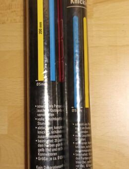 NEU/ovp! 2 P.=35 St. Knickleuchtstäbe Knicklichter 20 cm lang 5 mm ø 4 Farben Party Outdoor Festival - Schladen-Werla