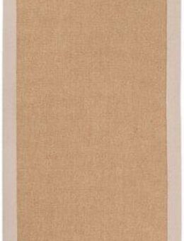 carpetfine Sisalteppich Sisal, auch als Läufer erhältlich, rechteckig, Höhe: 5 mm, mit farbiger Bordüre, Anti Rutsch Rückseite, viele Größen, Wohnzimmer